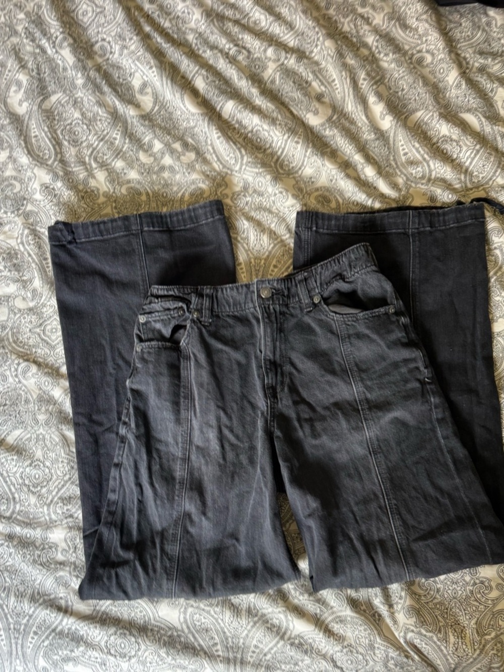American eagle baggy black/grey jeans